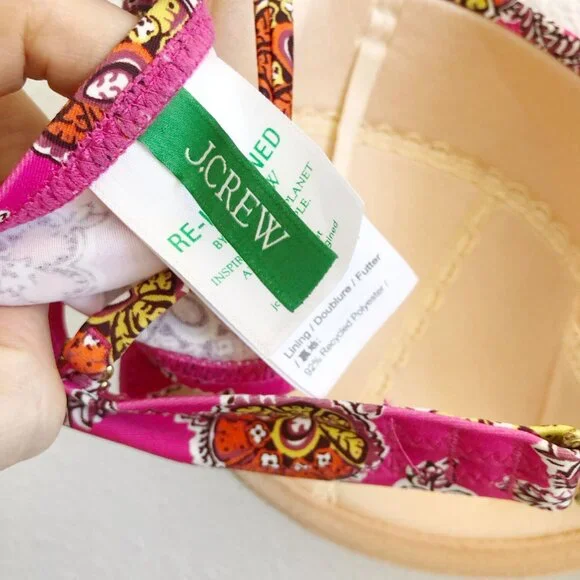 J. CREW High Rise Full Coverage Bikini Set In Ratti‎ Pink Size 38C/L - Picture 5 of 14